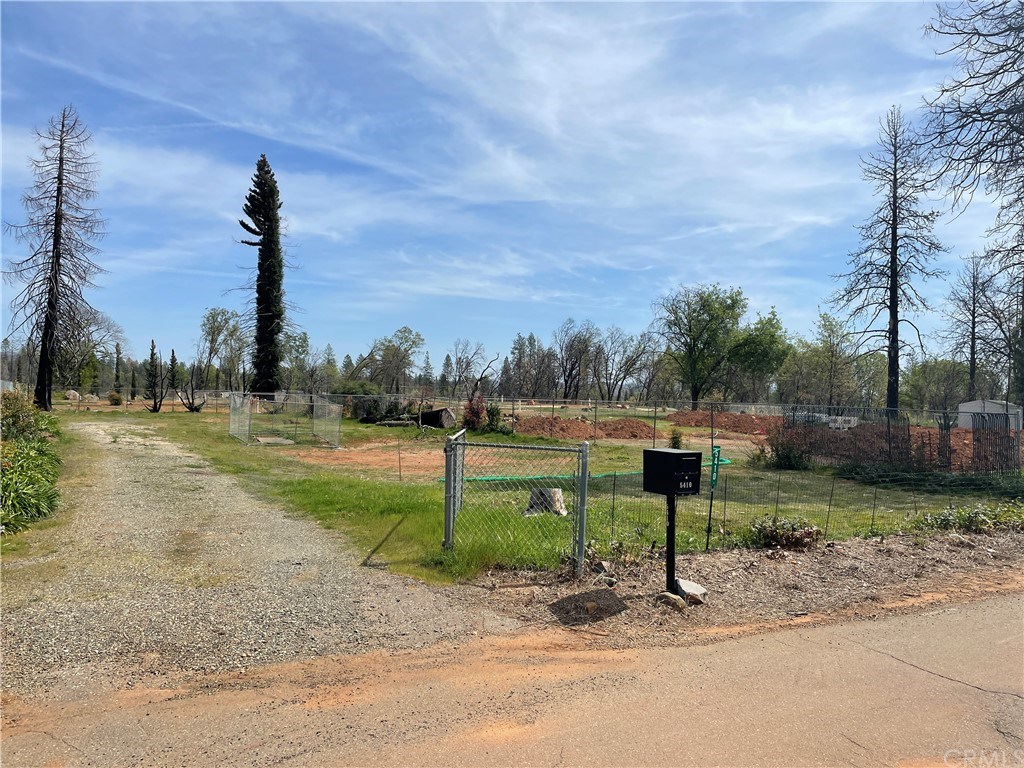 Beautiful easy access fenced lot in lower Paradise on 'non-through' end of Sawmill with some lovely landscape still in place!