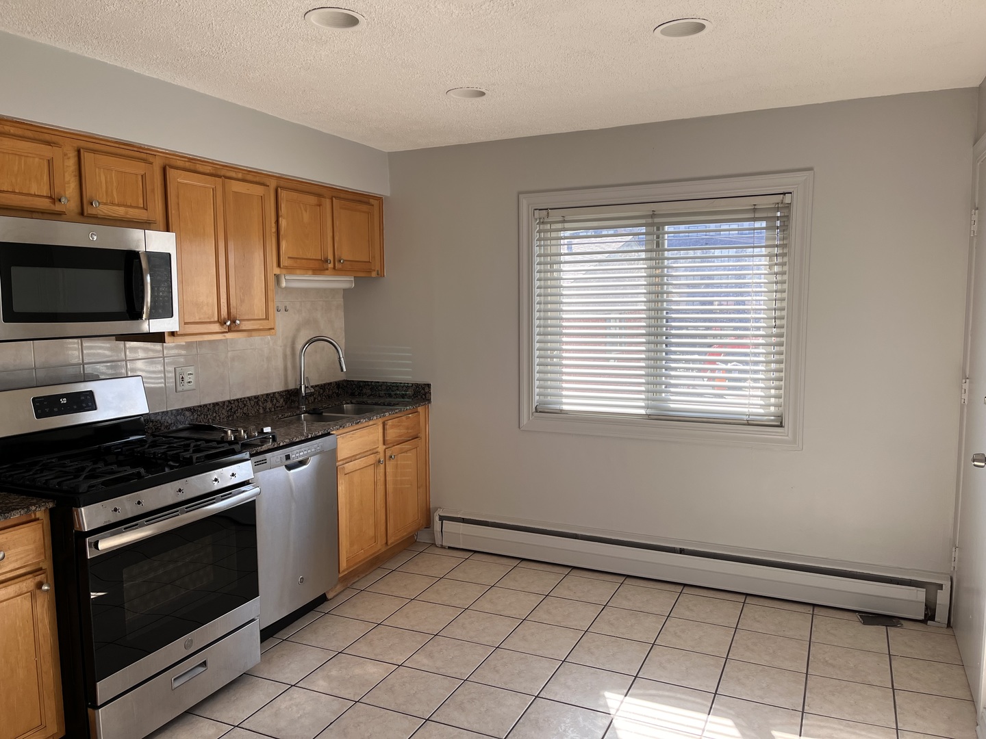 427 South Euclid Avenue, Unit H Oak Park, IL 60302 - Photo 6 of 9 a kitchen with a stove a sink and a microwave