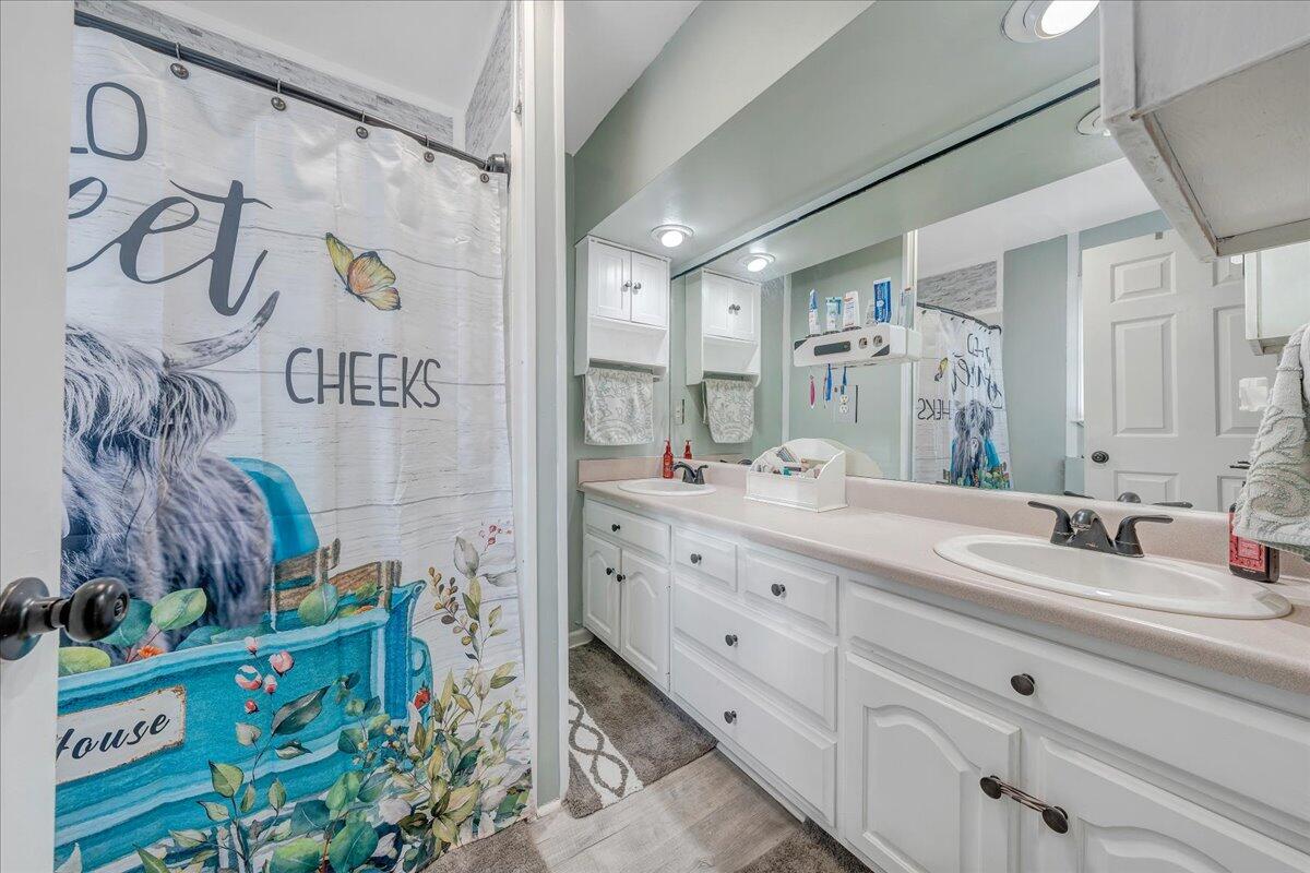 65 Avon Street Rocky Mount, VA 24151 - Photo 18 of 46 a bathroom with a sink mirror and vanity