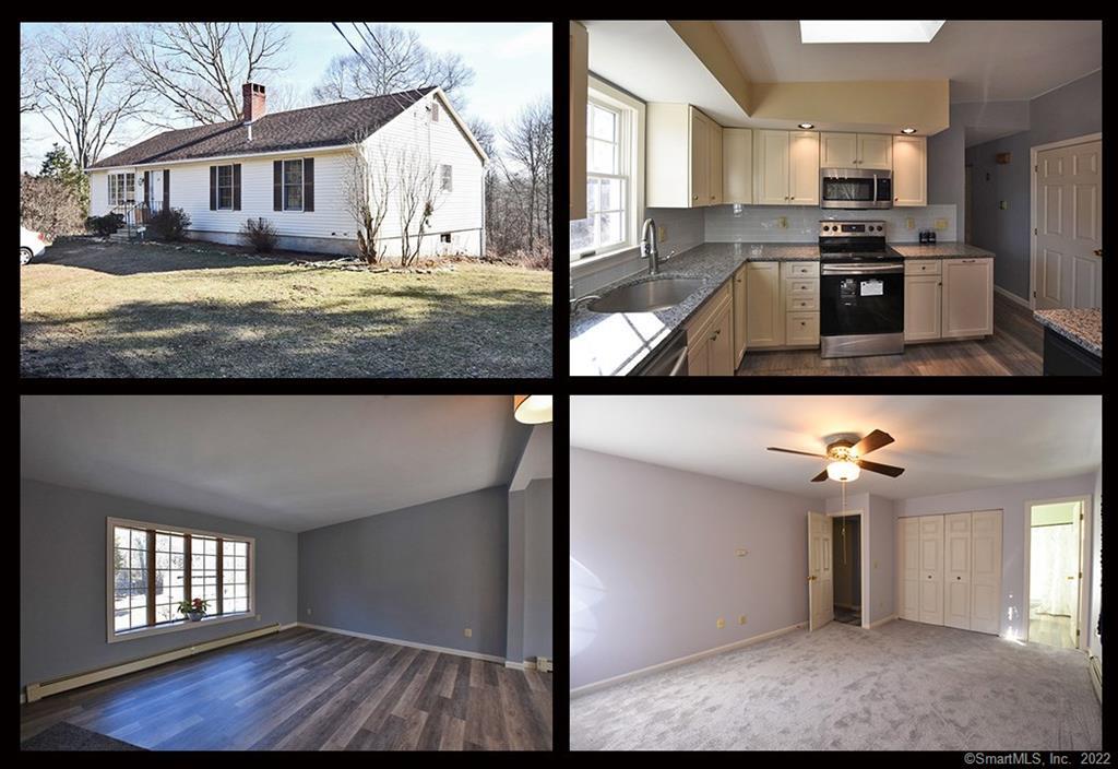 a view of a living room and kitchen view