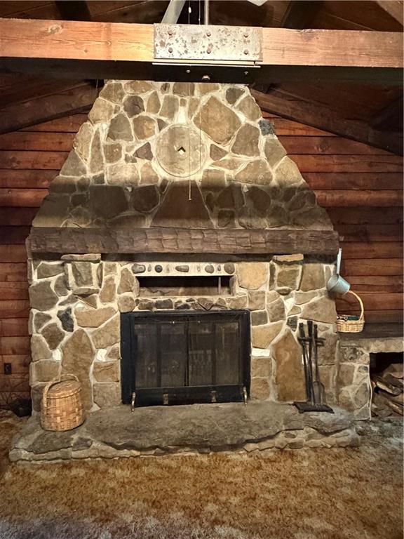 265 Jack Road Vandergrift, PA 15690 - Photo 16 of 44 This wood burning fireplace was hand-built using natural stone.