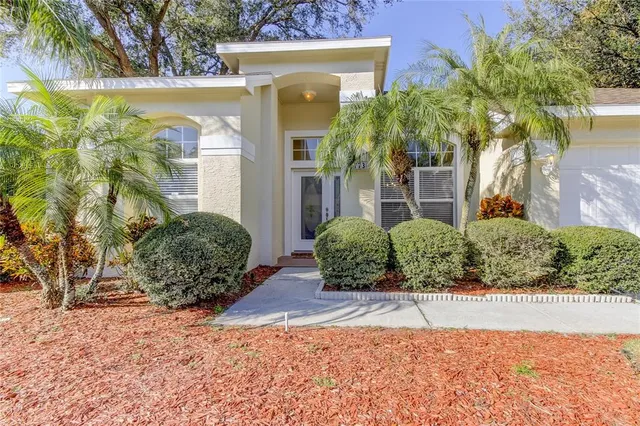 a view of front door with wooden floor
