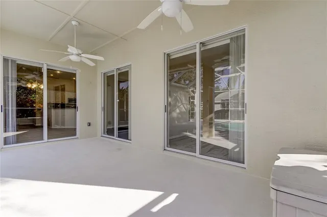 a view of outdoor space with playground and green space