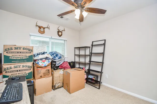 a storage room with storage and utility