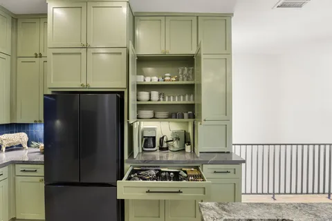a room with storage and utility