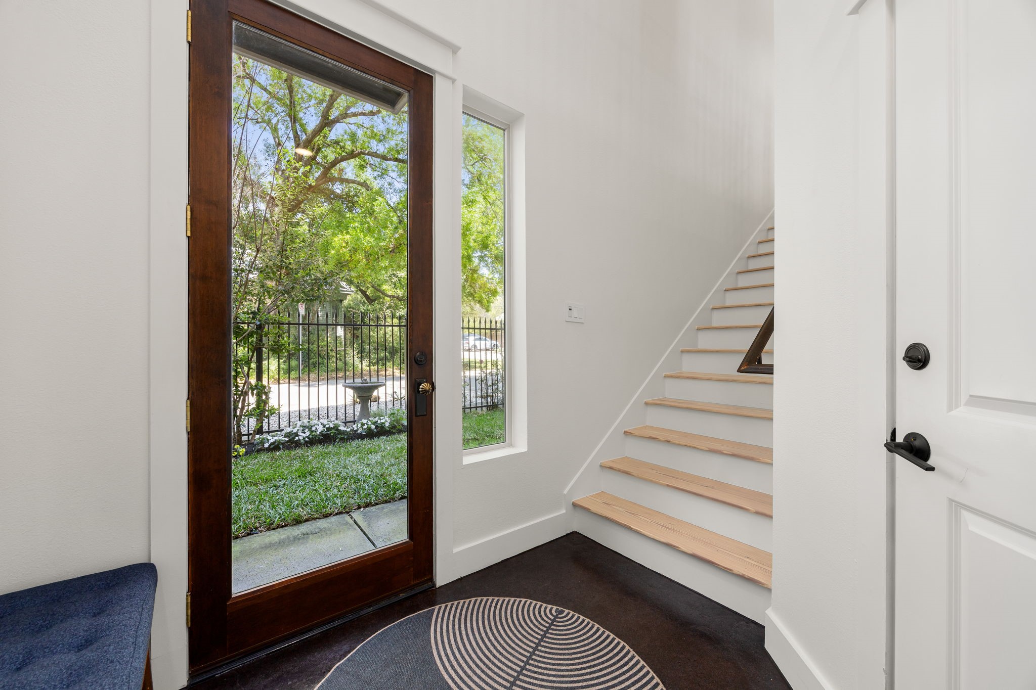523 Fowler Street Houston, TX 77007 - Photo 5 of 39 a view of entryway and hall with wooden floor