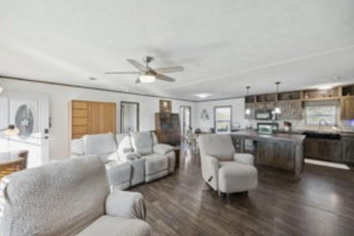 10240 Norrell Road Venus, TX 76084 - Photo 8 of 19 a living room with furniture and kitchen view