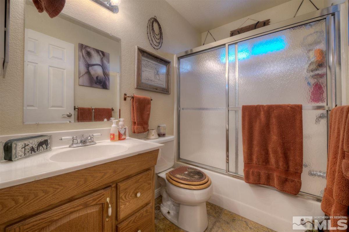 2160 Antelope Valley Road Reno, NV 89506 - Photo 13 of 25 a bathroom with a sink a toilet and a mirror
