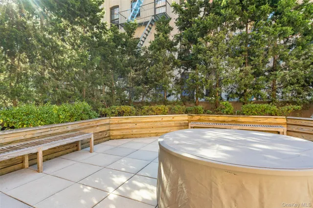 a view of outdoor space and swimming pool