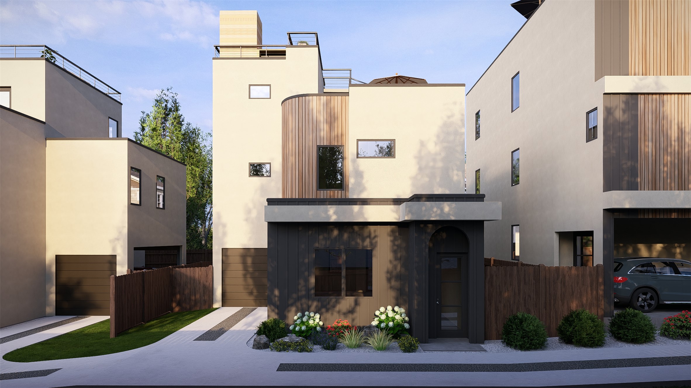 a front view of a house with yard