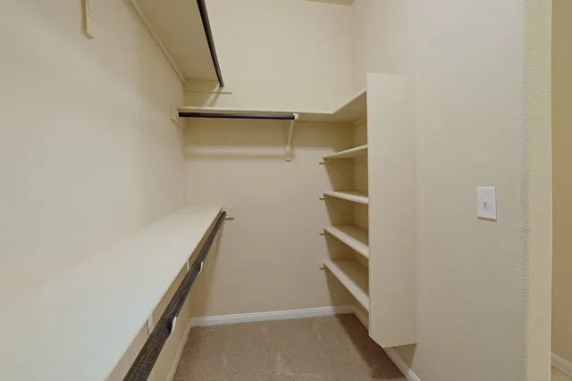 a view of closet area