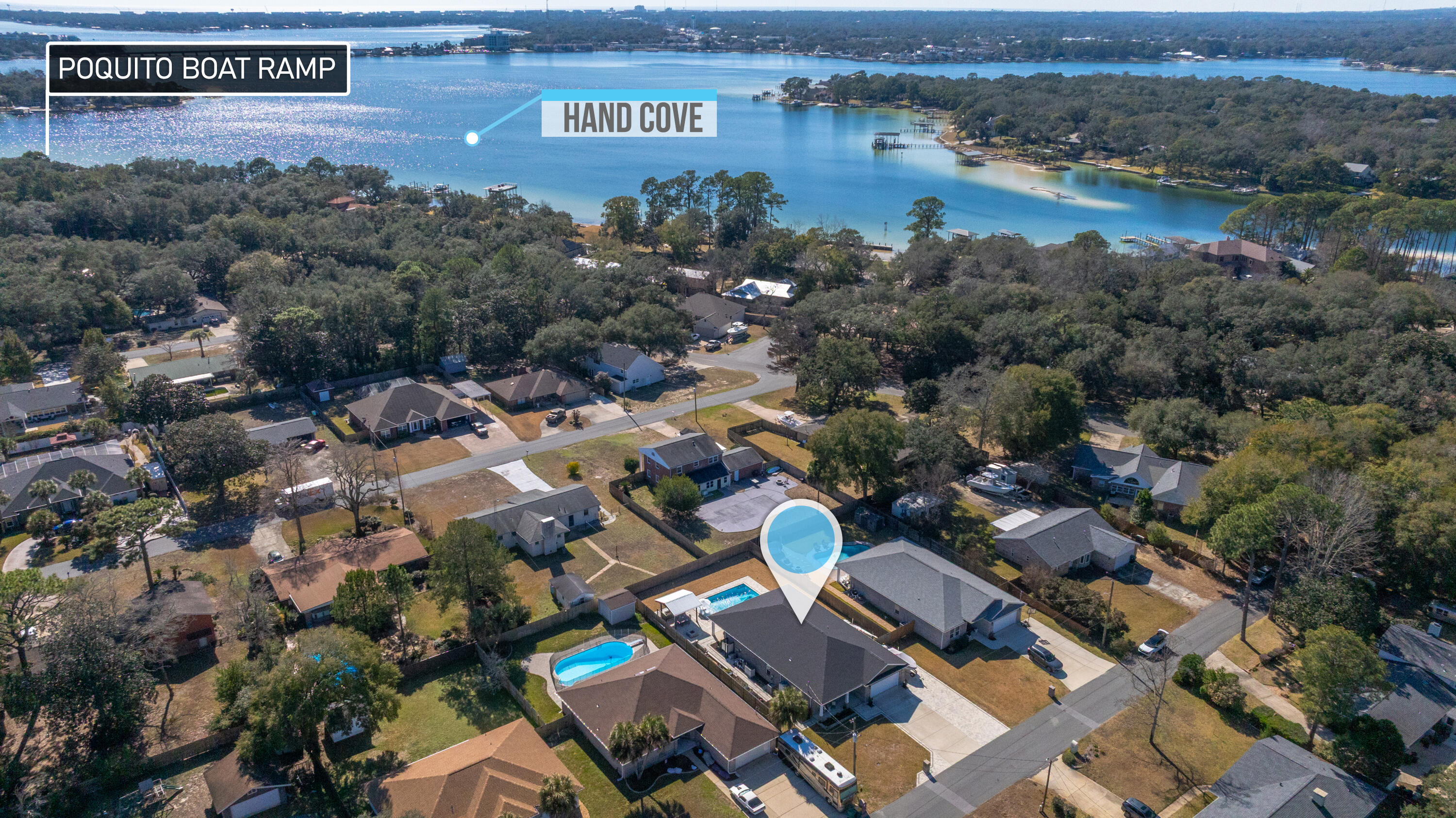 8 Maple Avenue Shalimar, FL 32579 - Photo 8 of 71 an aerial view of a city