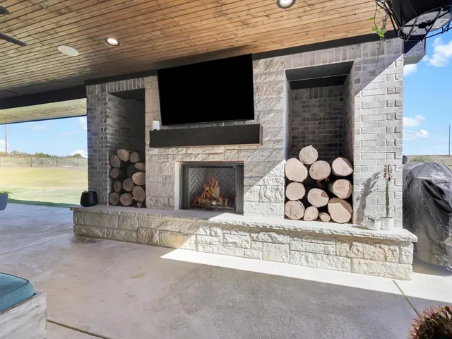 front view of a house with a garden