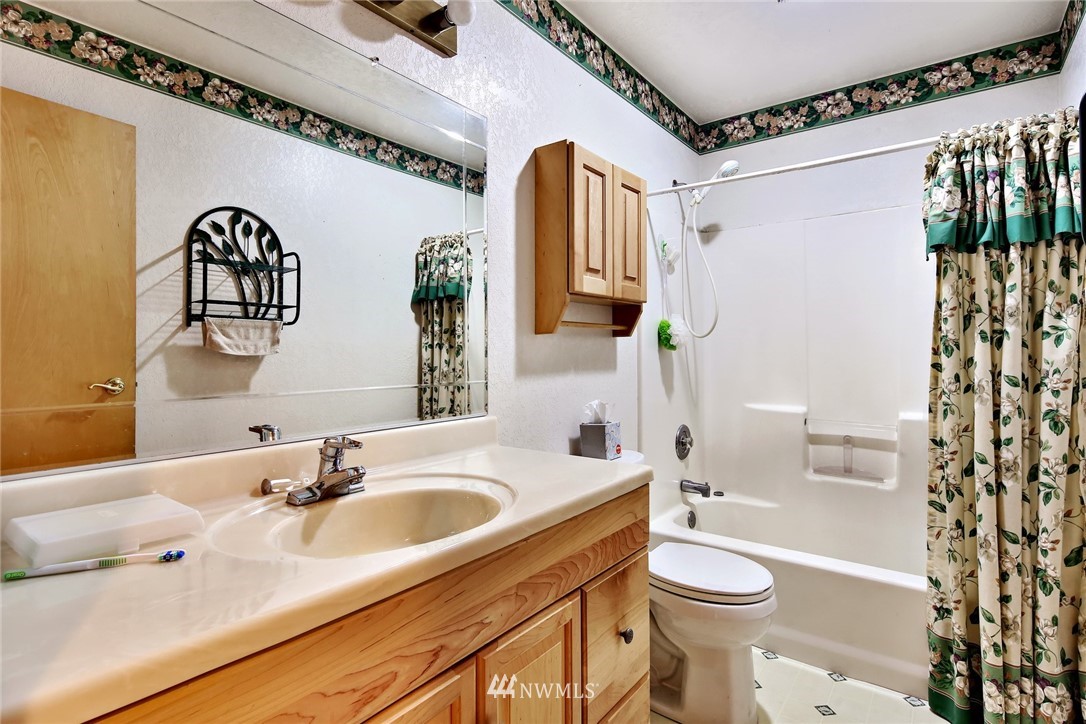 2587 Birch Bay Lynden Road Custer, WA 98240 - Photo 32 of 39 a bathroom with a sink a toilet and shower