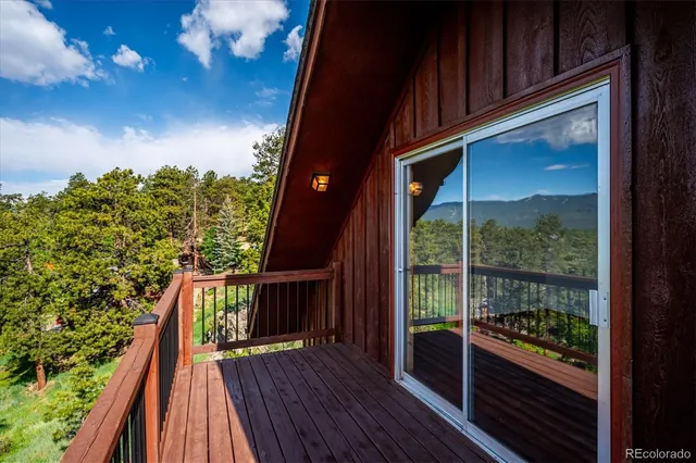 a view of a bunch of trees