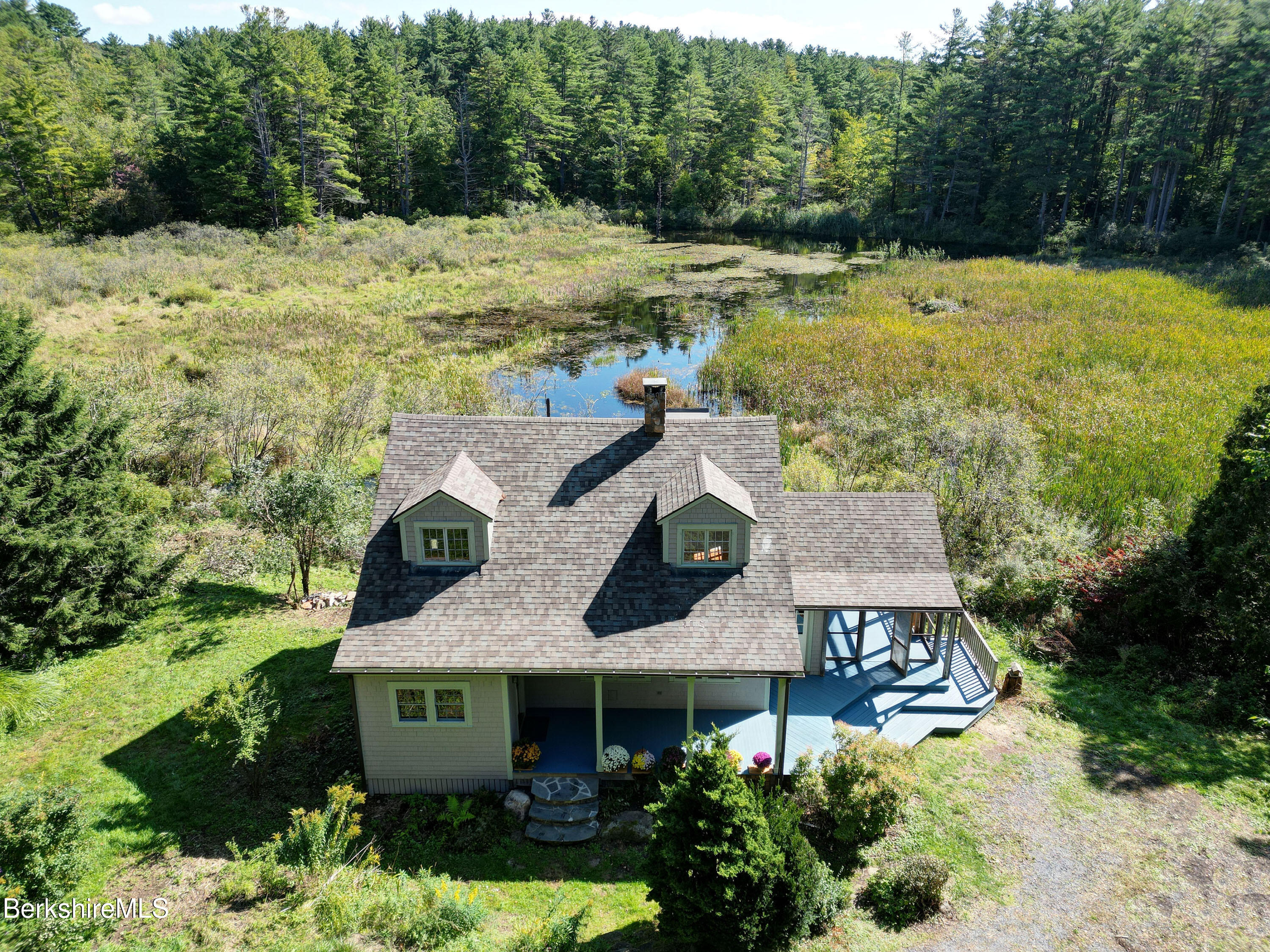 56 Brett Road Monterey, MA 01245 - Photo 22 of 22 an aerial view of a house