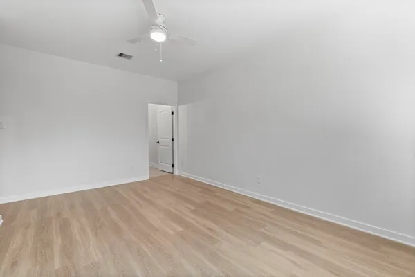 wooden floor in a room