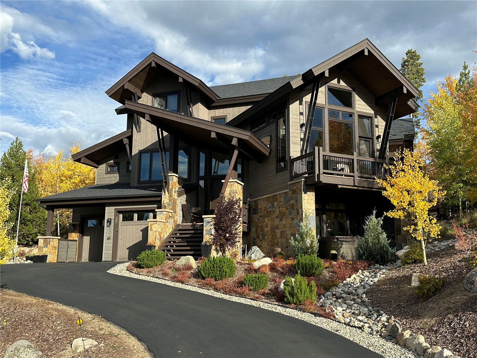 a front view of a house