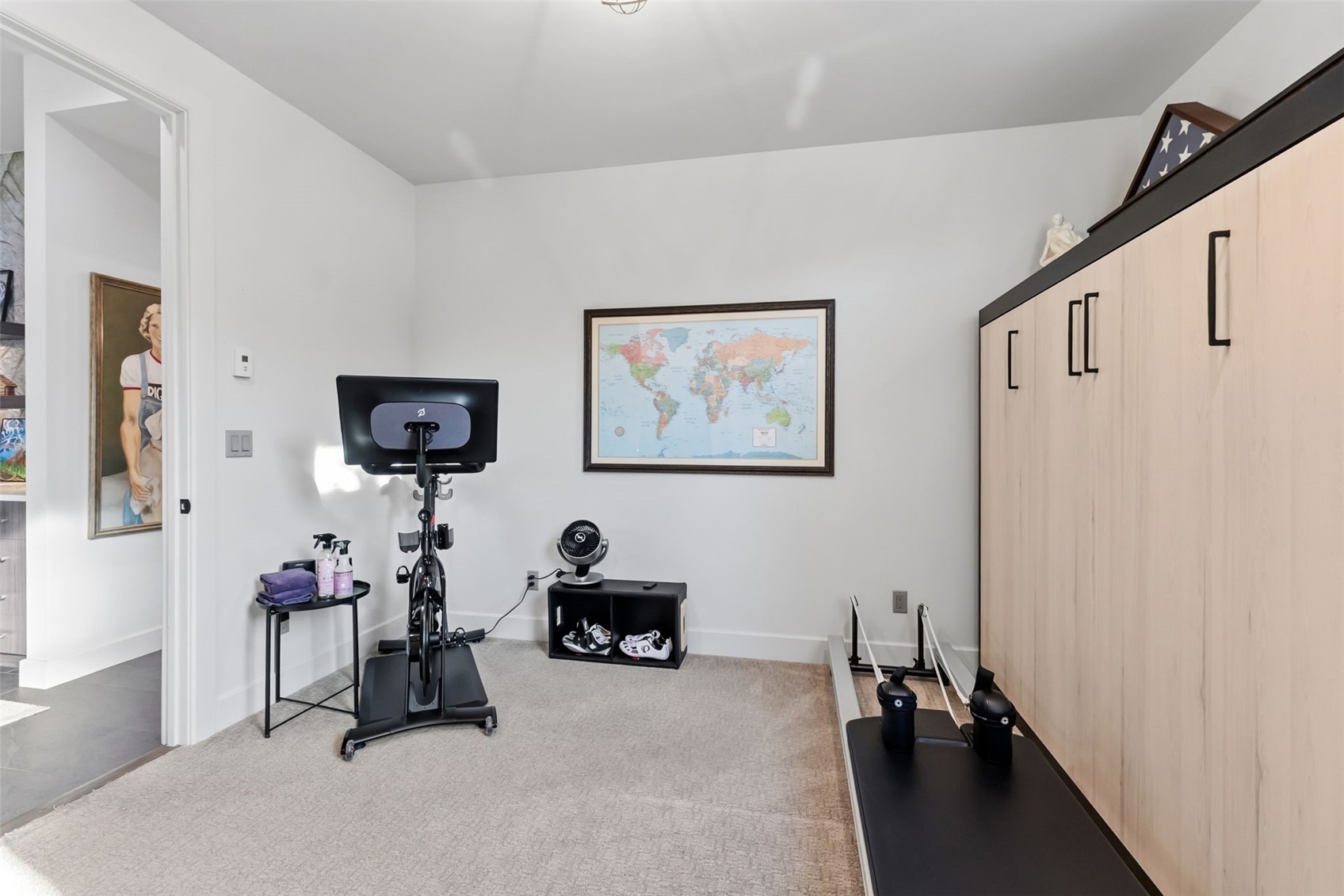 240 Game Trail Road Silverthorne, CO 80498 - Photo 12 of 49 a view of a workspace with furniture and a flat screen tv