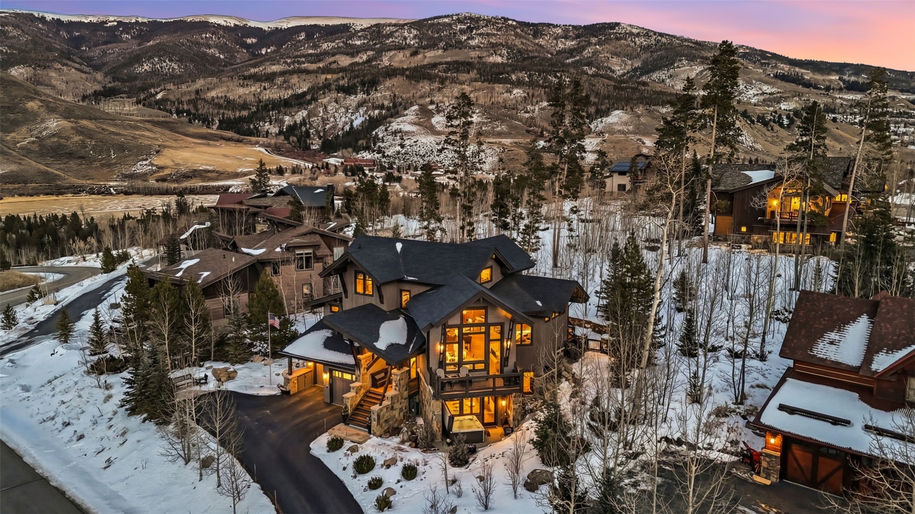 240 Game Trail Road Silverthorne, CO 80498 - Photo 42 of 49 an aerial view of multiple house