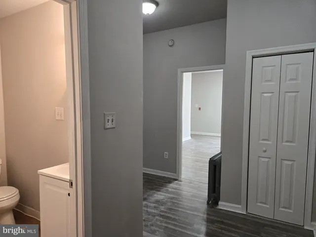 a bathroom with a toilet