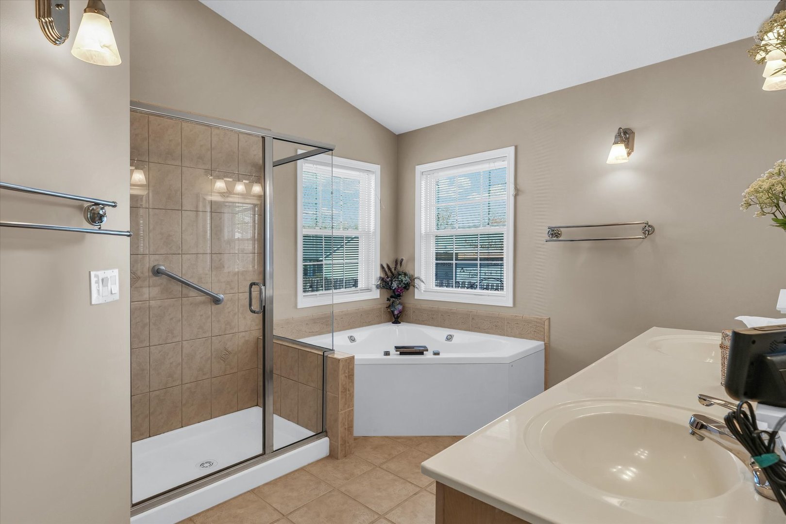 3204 Ridge Park Road Urbana, IL 61802 - Photo 31 of 56 a bathroom with a tub sink and shower