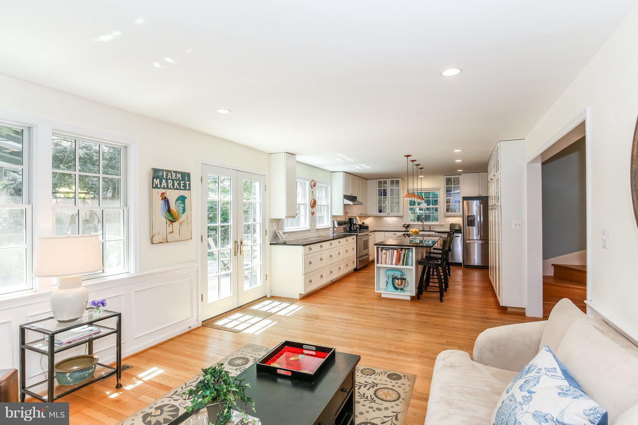 4906 Baltan Road Bethesda, MD 20816 - Photo 9 of 23 Overview of the Family Room open to Kitchen