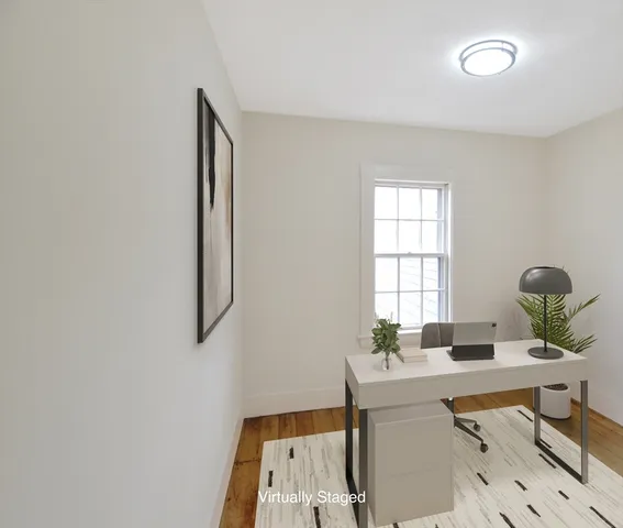 a workspace with a window