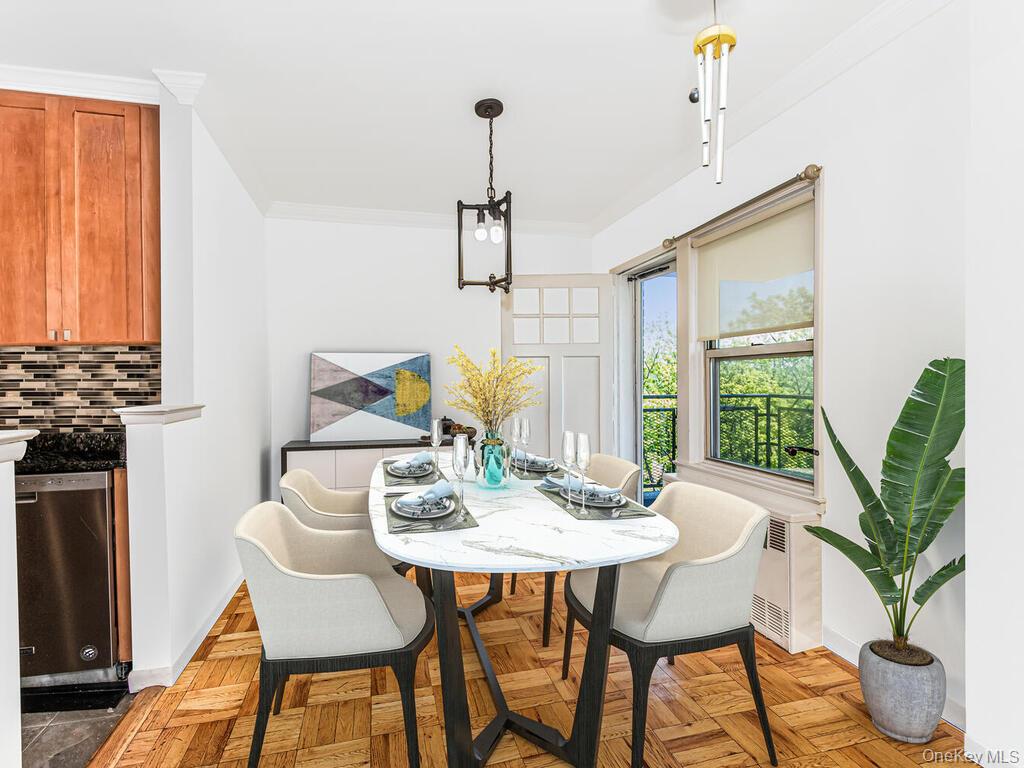 5500 Fieldston Road, Unit 5AA Bronx, NY 10471 - Photo 2 of 14 a view of a dining room with furniture window and outside view