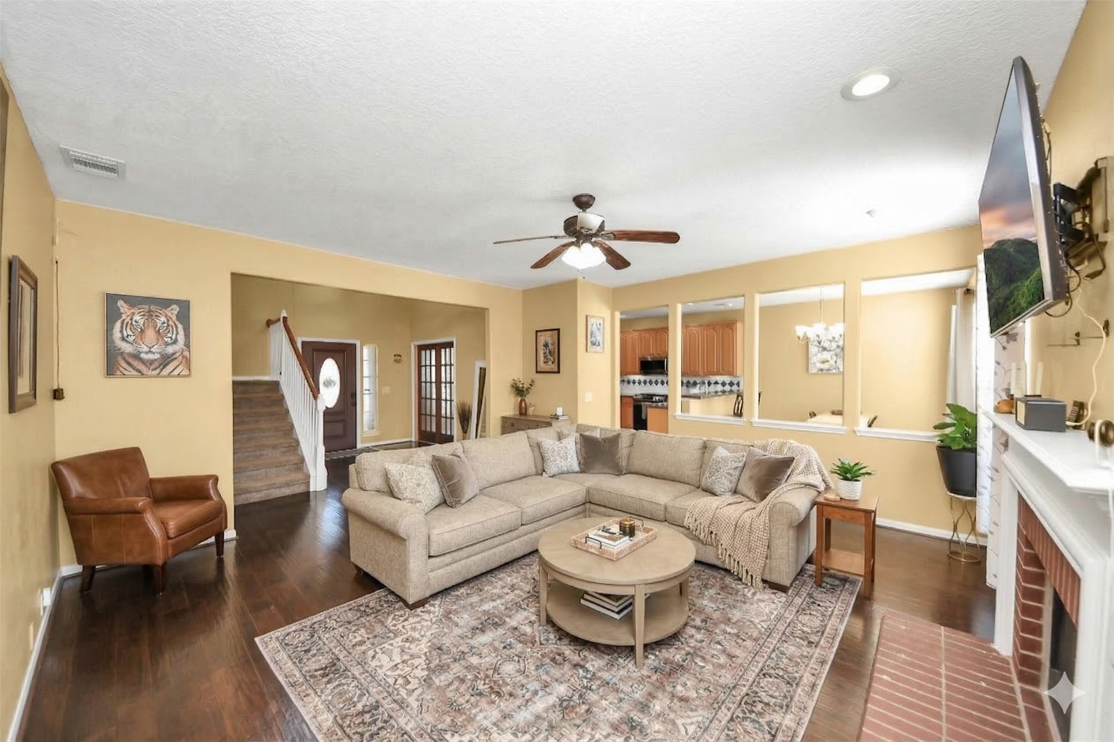 13635 Treebank Lane Houston, TX 77070 - Photo 2 of 26 a living room with furniture and a large window