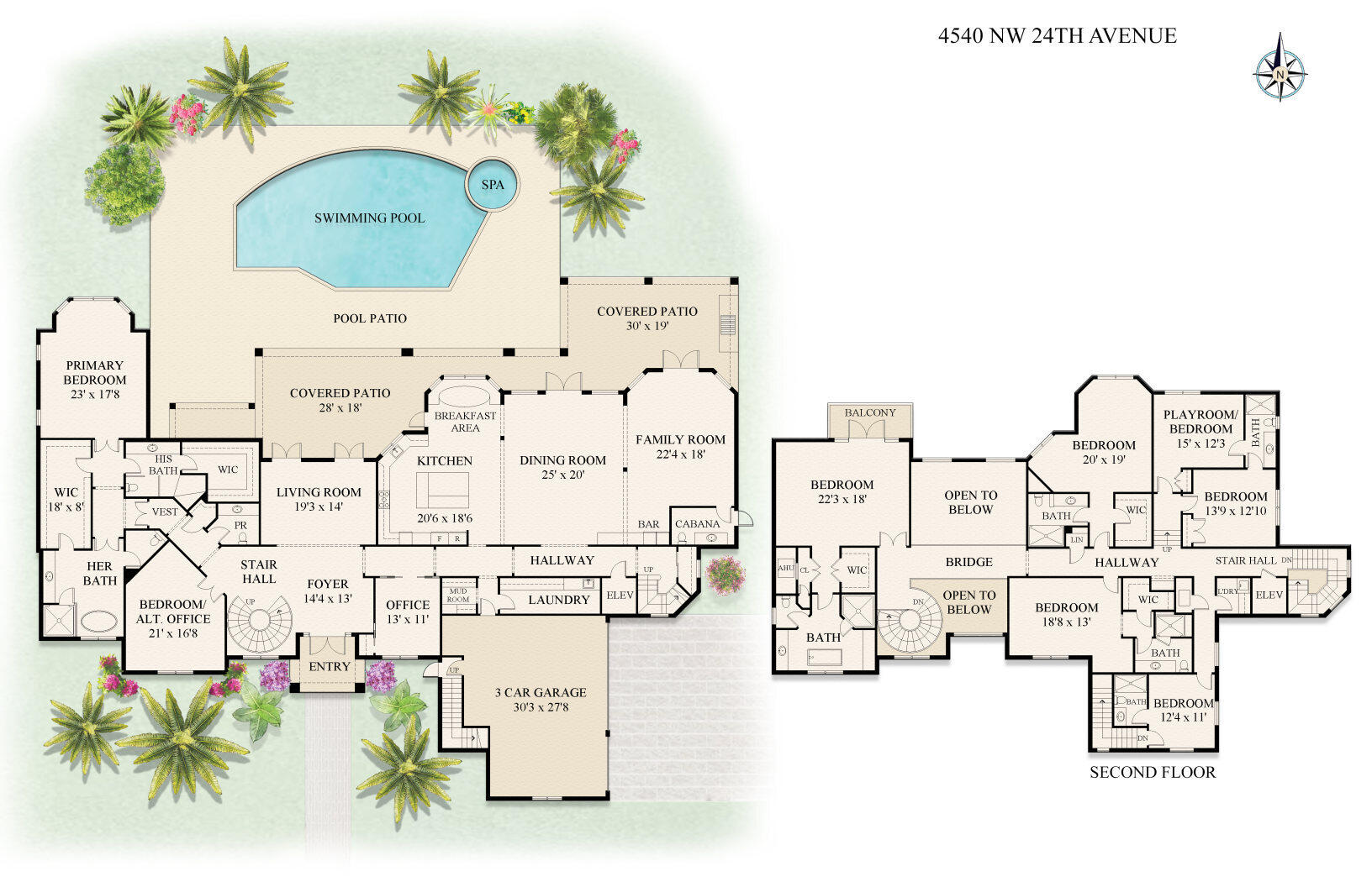 4540 Northwest 24th Avenue Boca Raton, FL 33431 - Photo 36 of 36 a picture of a floor plan