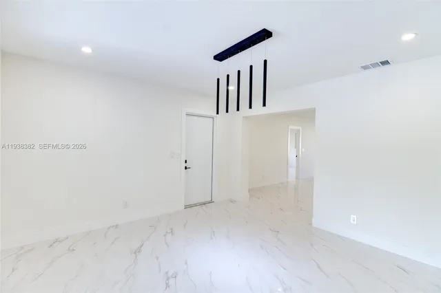 a view of an empty room