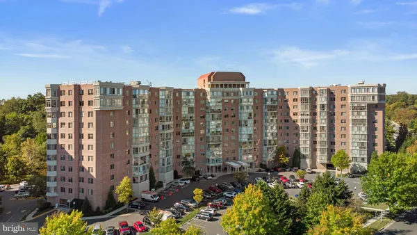 a view of a city with tall buildings