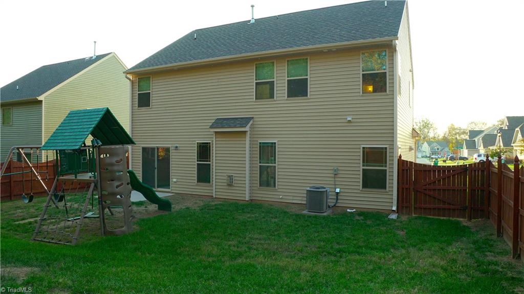 4626 White Beard Road High Point, NC 27265 - Photo 20 of 23 Fenced Private Rear Yard with Multifunction Playset