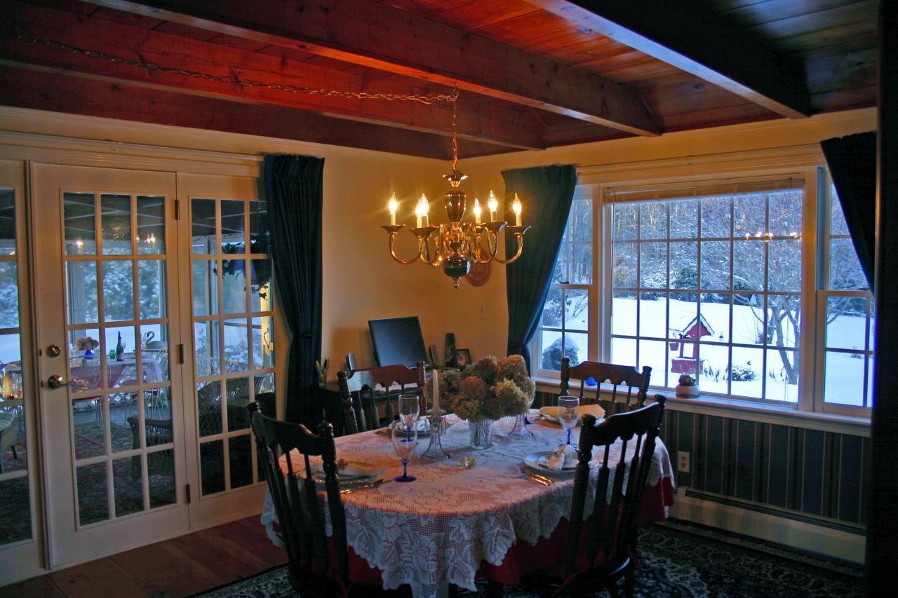 124 County Road Huntington, MA 01050 - Photo 8 of 17 a view of a dining room with furniture and window