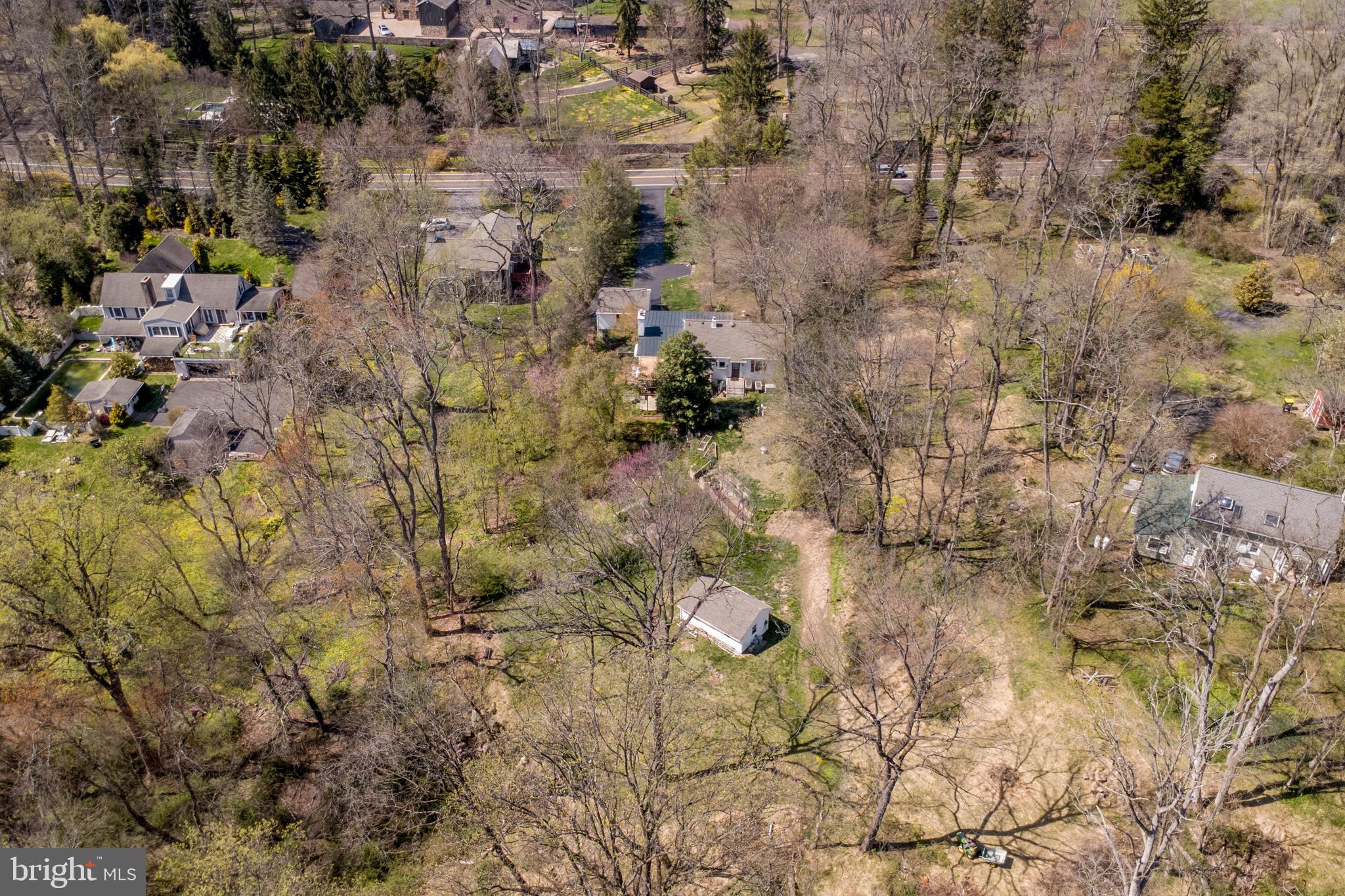 6682 Upper York Road New Hope, PA 18938 - Photo 52 of 56 Aerial view - from back of property