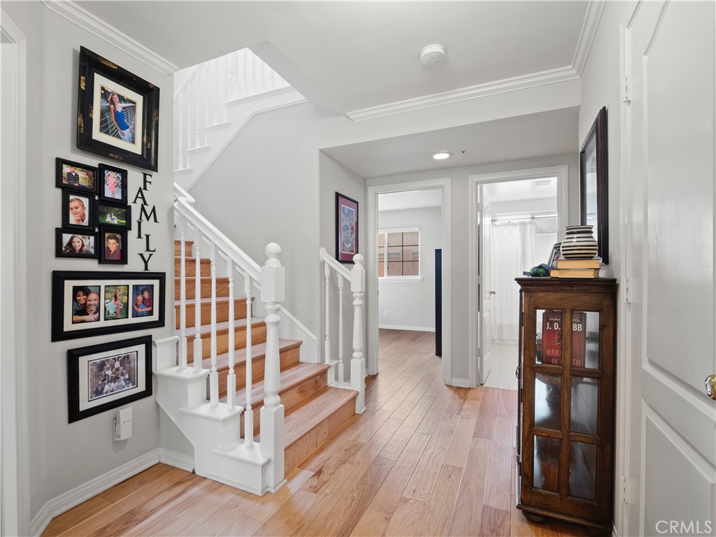 2517 Rockefeller Lane, Unit B Redondo Beach, CA 90278 - Photo 19 of 36 a view of entryway with stairs and wooden floor