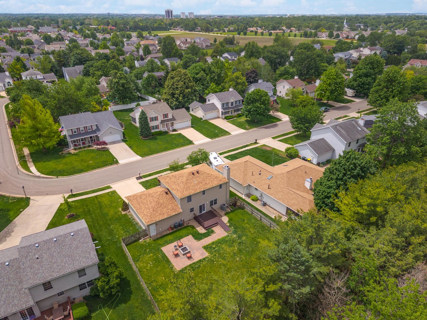 814 Landau Lane Normal, IL 61761 - Photo 56 of 58 an aerial view of residential house with outdoor space