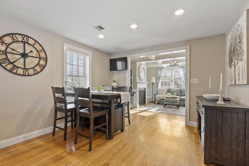 103 Reed Street Rockland, MA 02370 - Photo 12 of 33 a view of a dining room with furniture window and wooden floor
