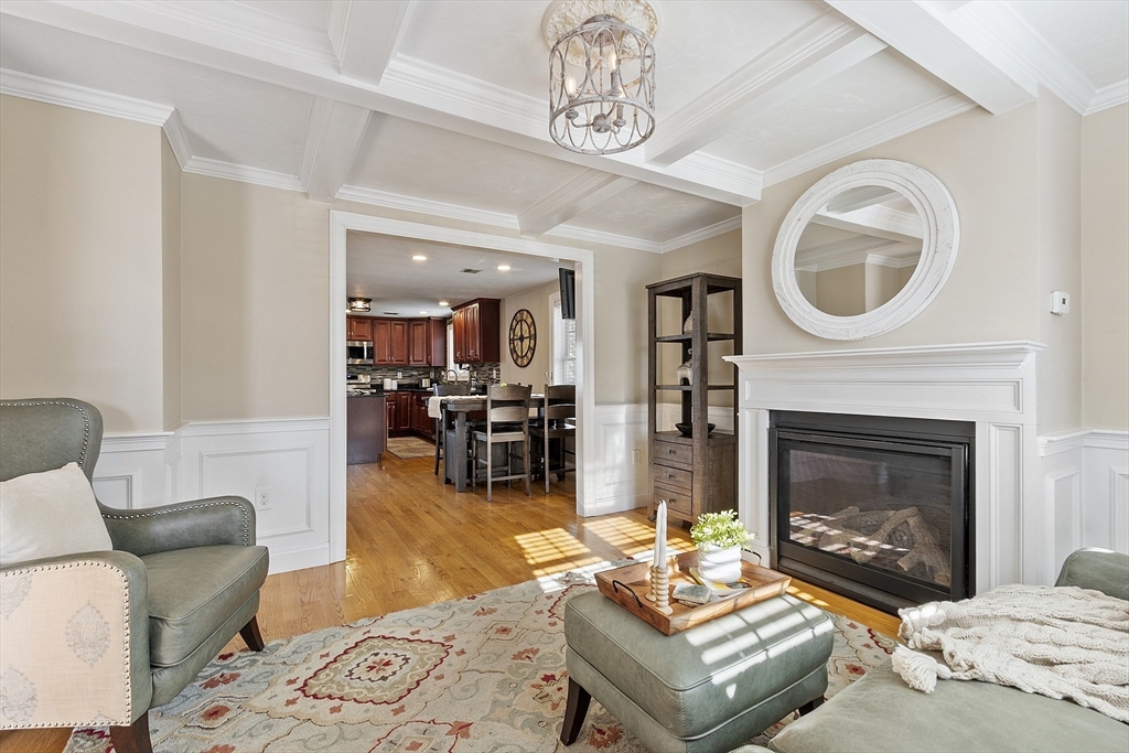 103 Reed Street Rockland, MA 02370 - Photo 6 of 33 a living room with furniture a fireplace and window
