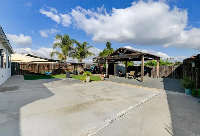 a view of a volley ball court