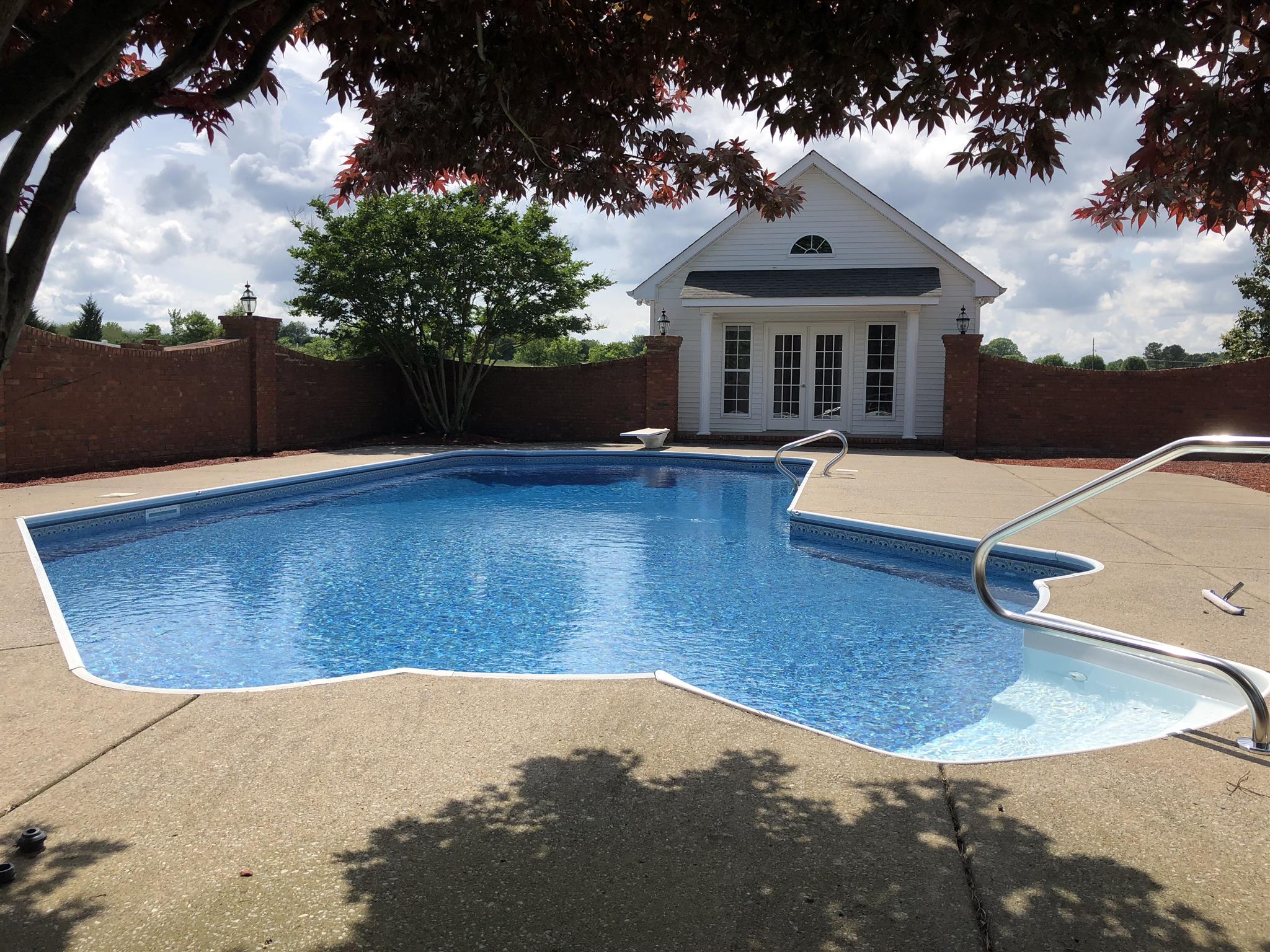 7341 Hall Road Greenbrier, TN 37073 - Photo 6 of 30 Exquisite Inground pool with poolhouse