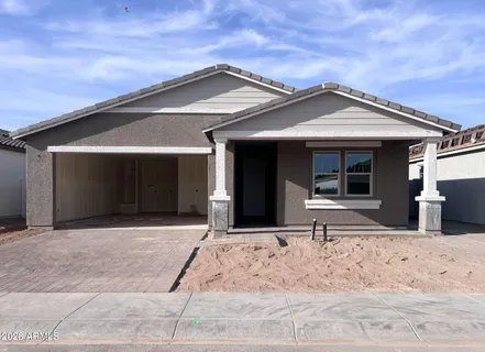 a front view of a house
