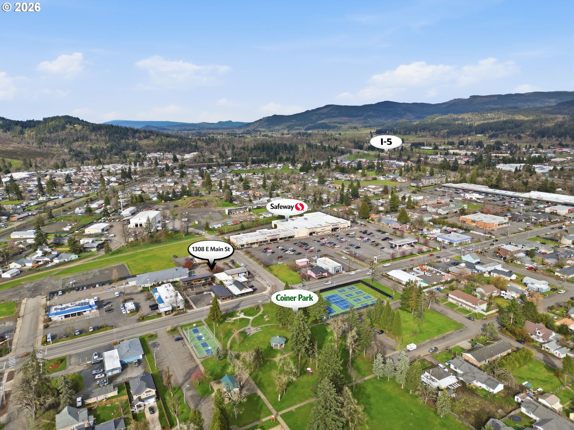 1308 East Main Street Cottage Grove, OR 97424 - Photo 45 of 48 a view of city and mountain