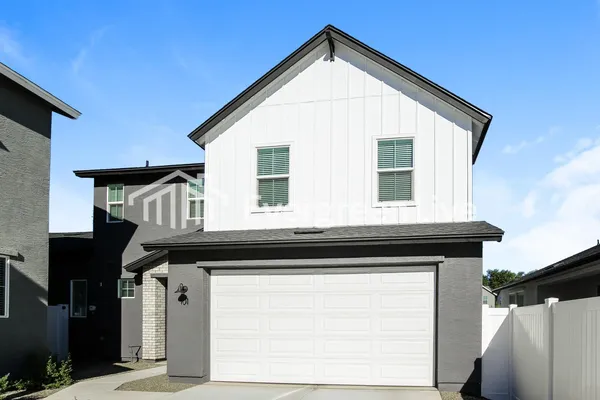 a front view of a house with a window
