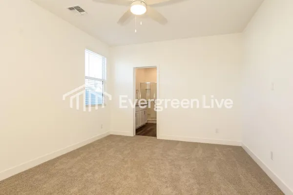 a view of an empty room