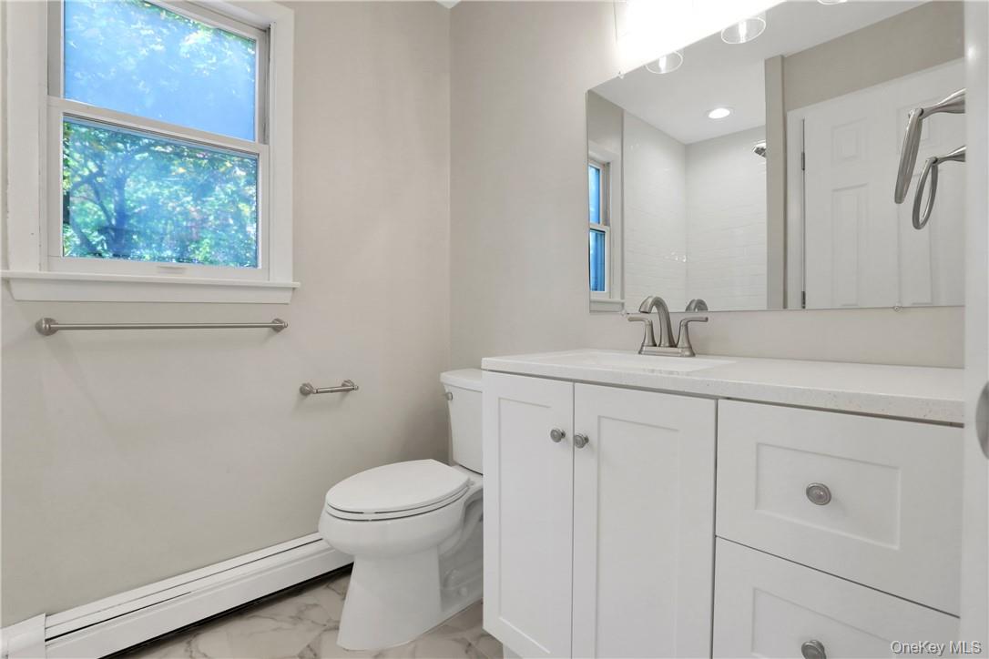 2 Requa Street Briarcliff Manor, NY 10510 - Photo 23 of 36 a bathroom with a sink a toilet and a mirror