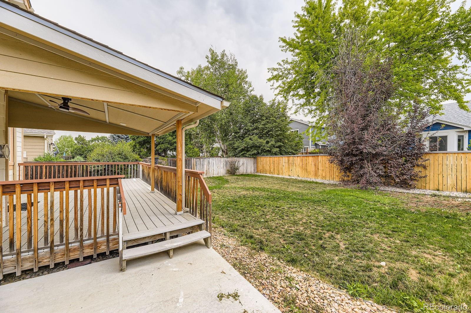 5329 Morning Glory Place Highlands Ranch, CO 80130 - Photo 27 of 28 a view of backyard with green space
