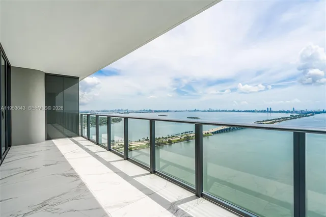 a view of balcony with hardwood