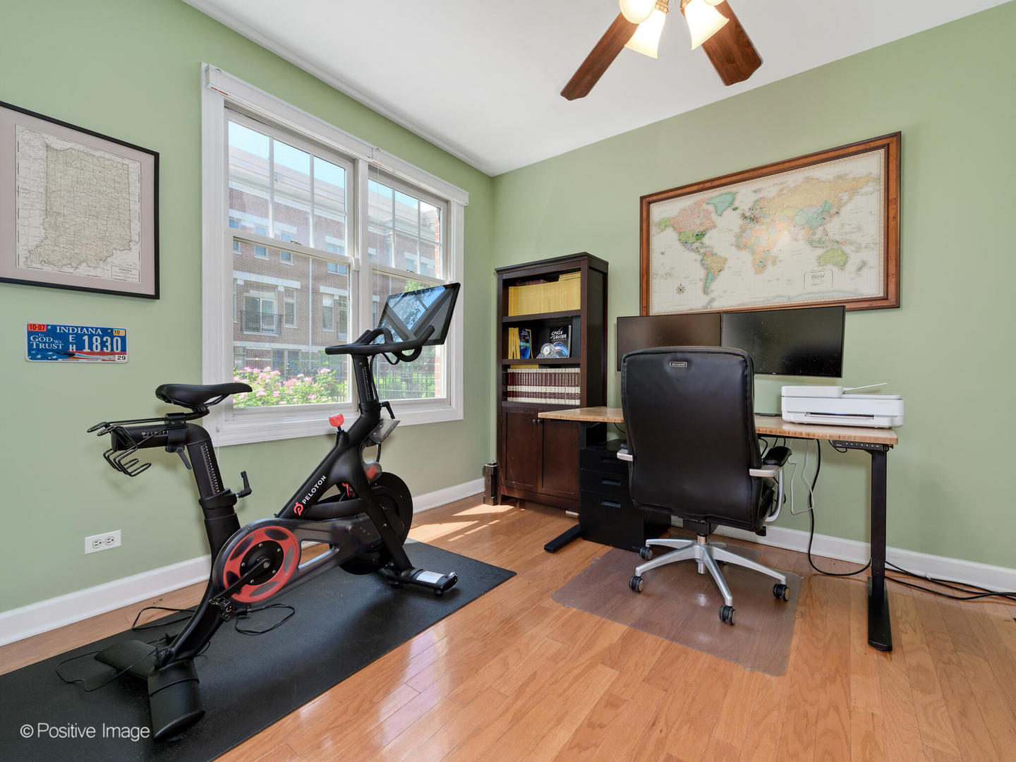 855 North May Street, Unit E Chicago, IL 60642 - Photo 20 of 30 a view of a workspace with furniture and a window